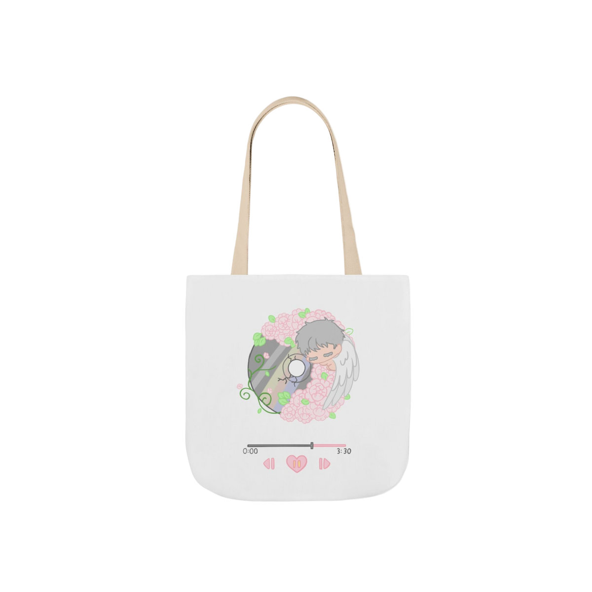 Canvas Tote Bag - Baby Angel Garden