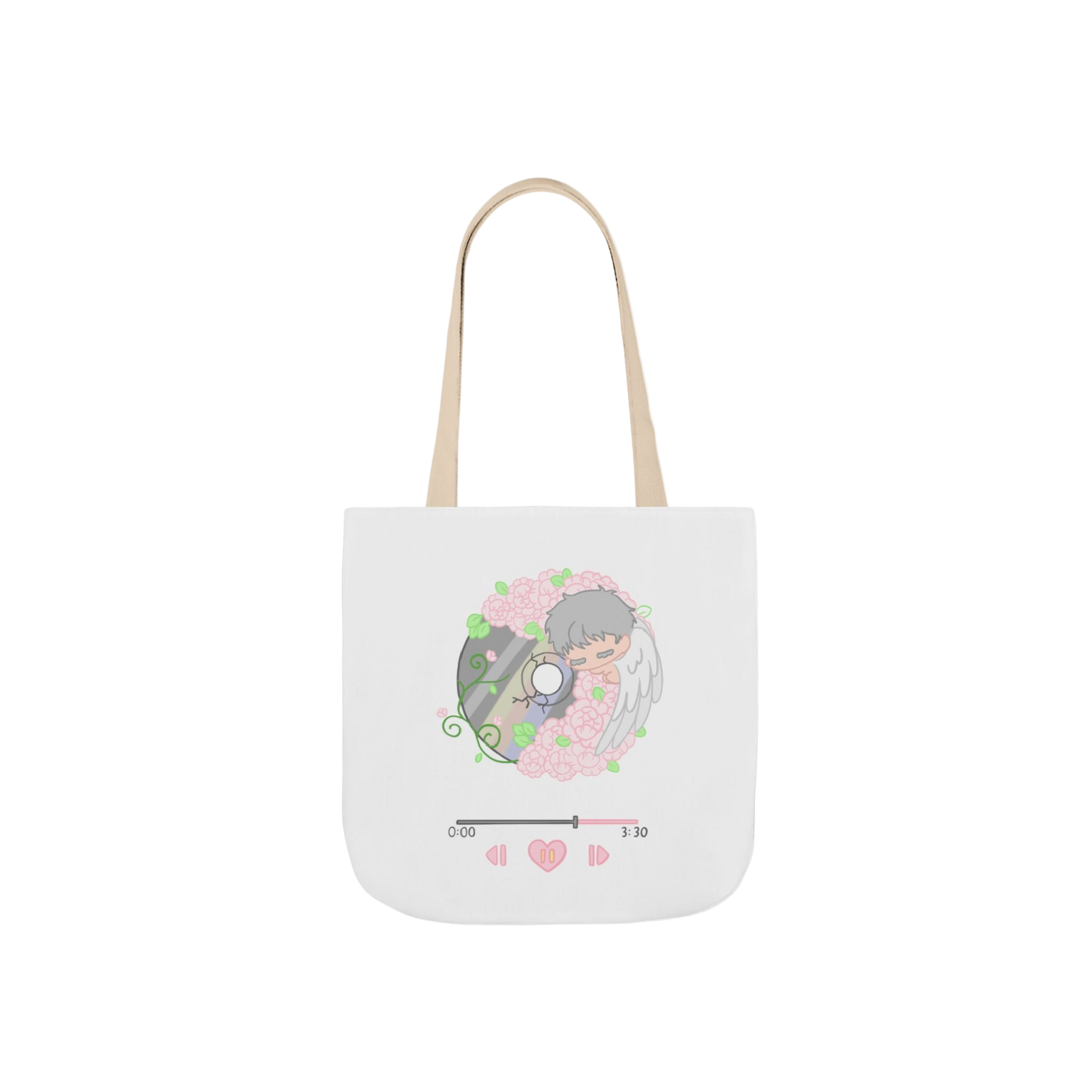 Canvas Tote Bag - Baby Angel Garden