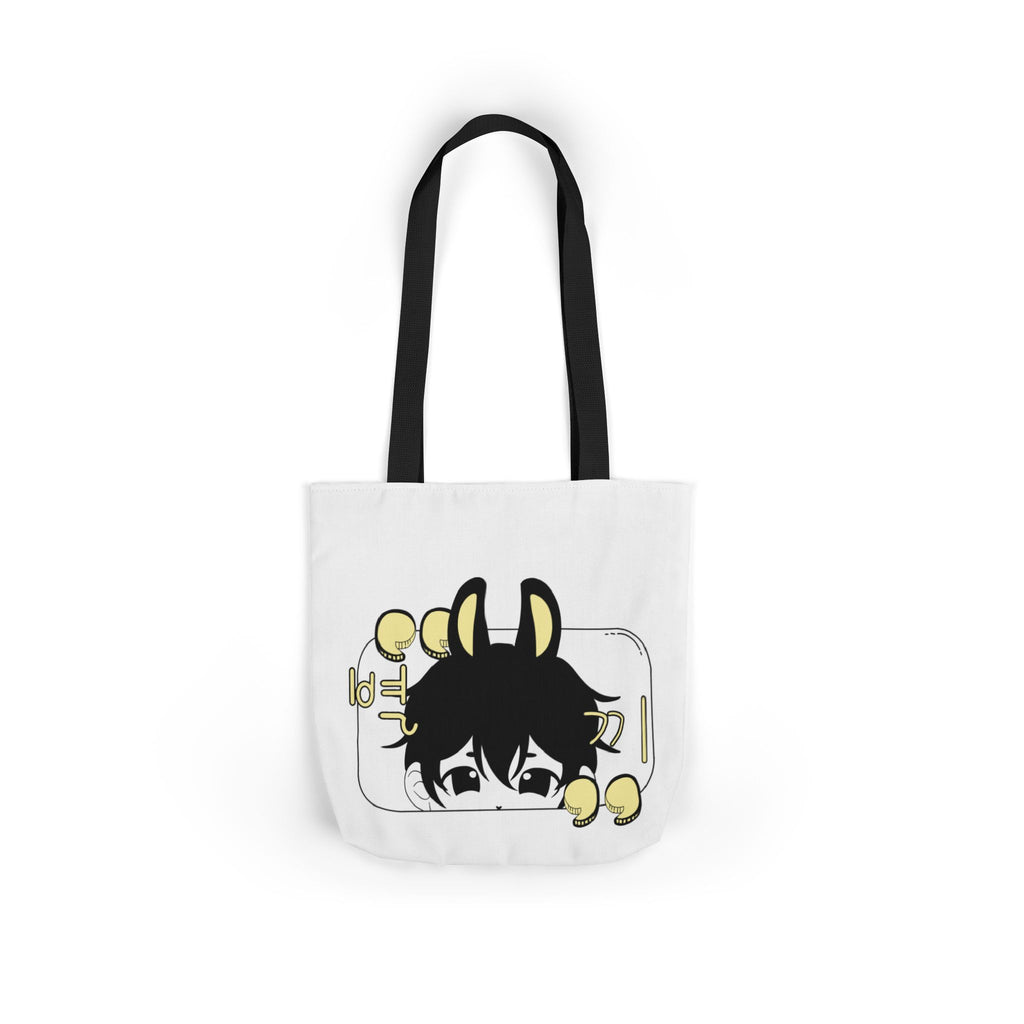Canvas Tote Bag - chibi Byulki the Star Bunny Design