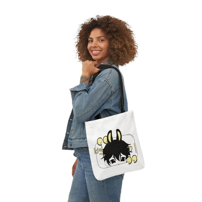 Canvas Tote Bag - chibi Byulki the Star Bunny Design