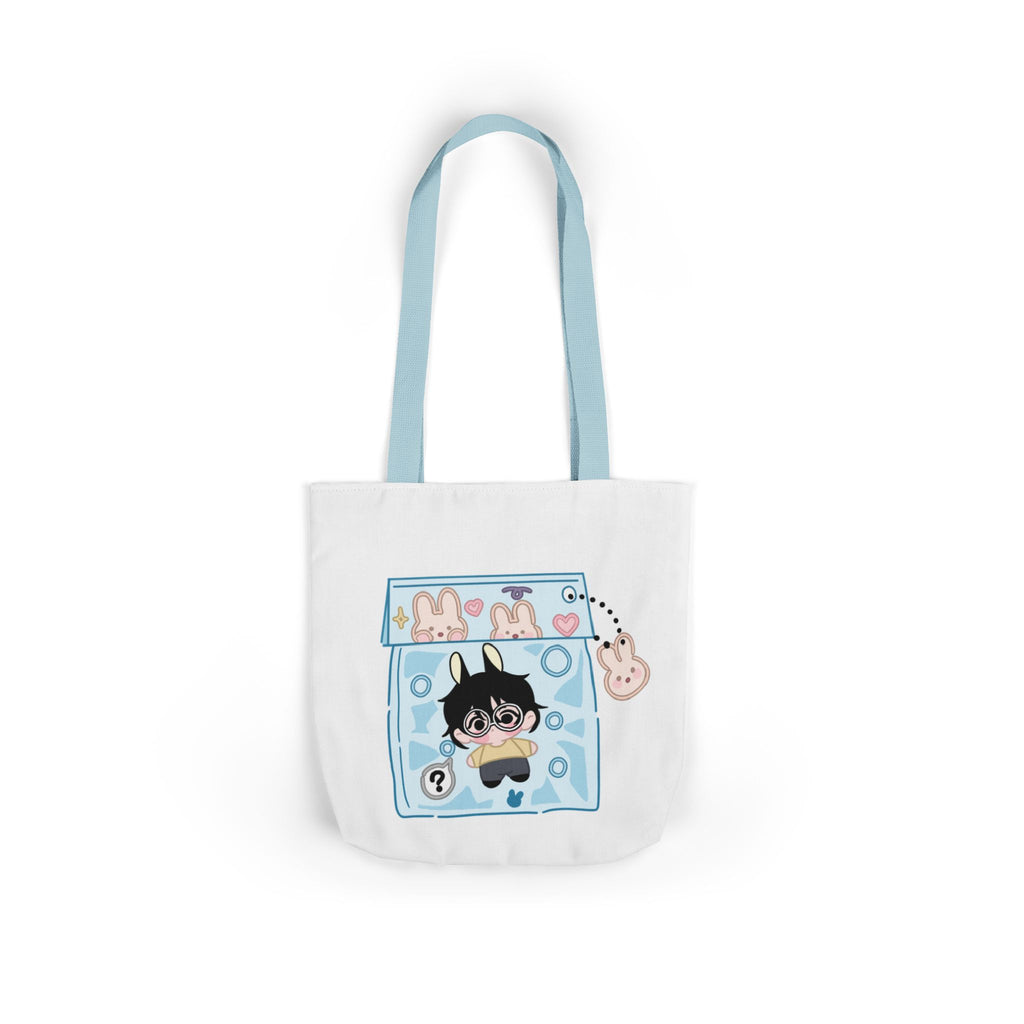Canvas Tote Bag, Byulkki Star Bunny Candy Drawing Design