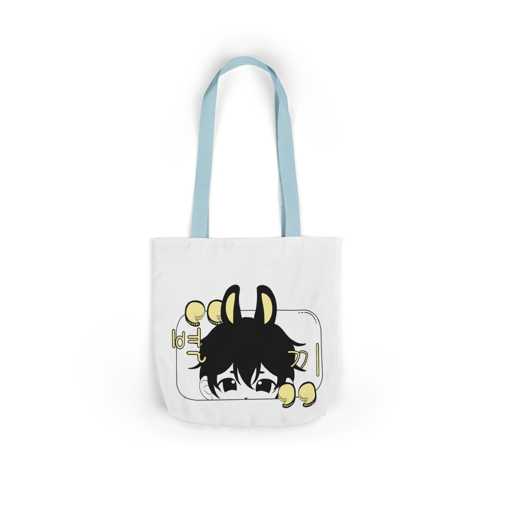 Canvas Tote Bag - chibi Byulki the Star Bunny Design