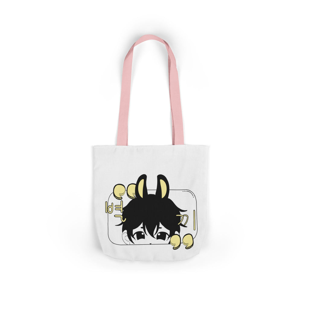 Canvas Tote Bag - chibi Byulki the Star Bunny Design