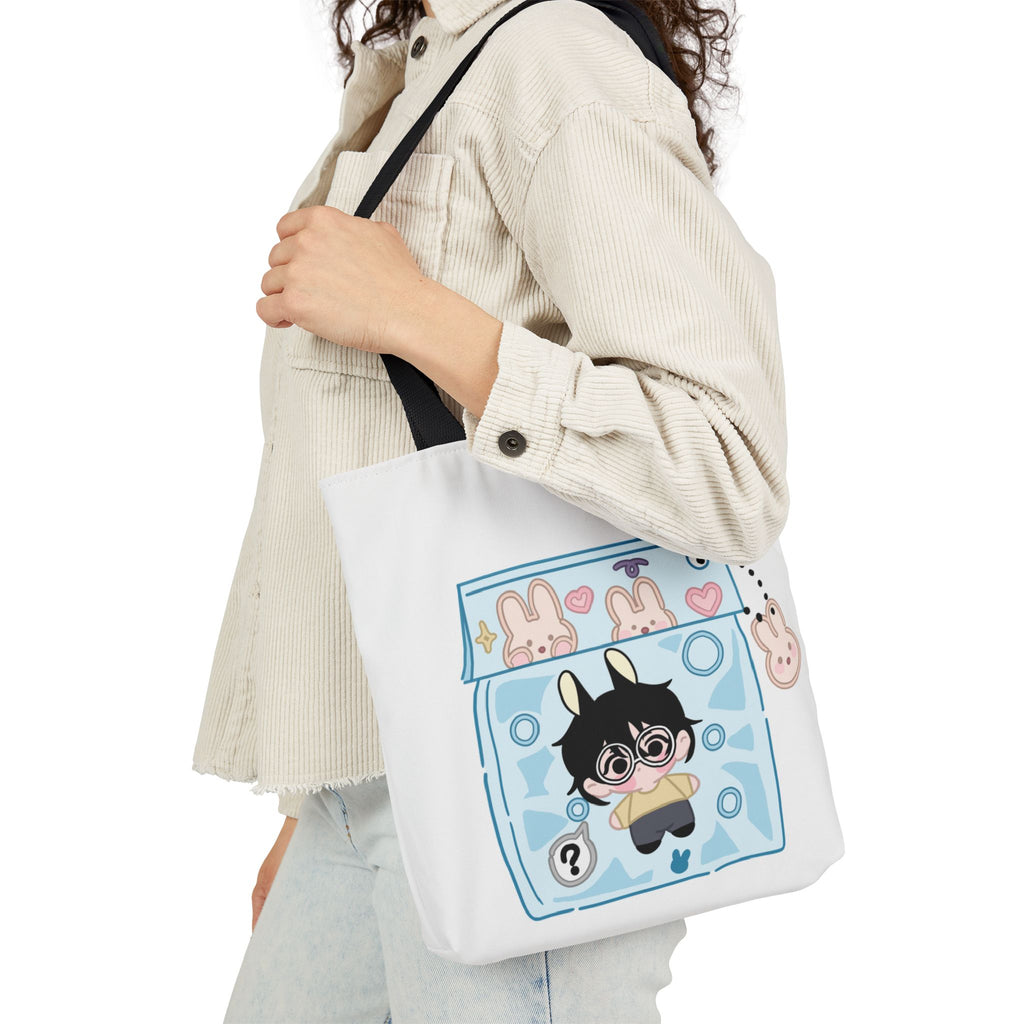Canvas Tote Bag, Byulkki Star Bunny Candy Drawing Design