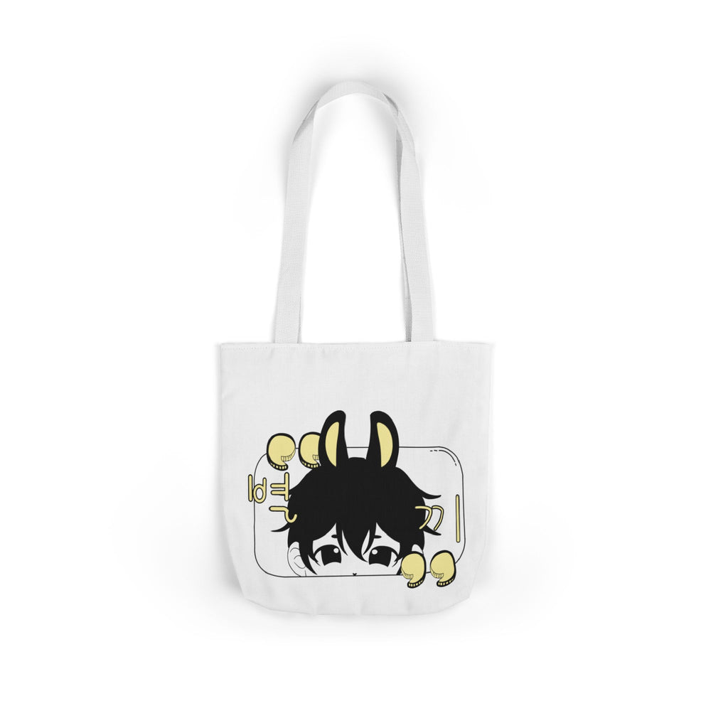 Canvas Tote Bag - chibi Byulki the Star Bunny Design