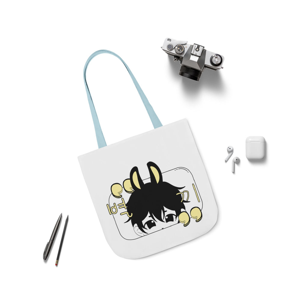 Canvas Tote Bag - chibi Byulki the Star Bunny Design