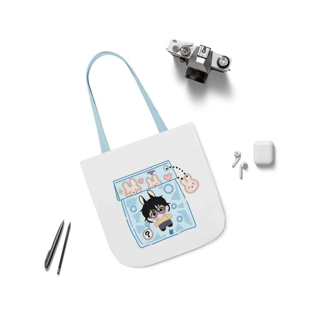 Canvas Tote Bag, Byulkki Star Bunny Candy Drawing Design