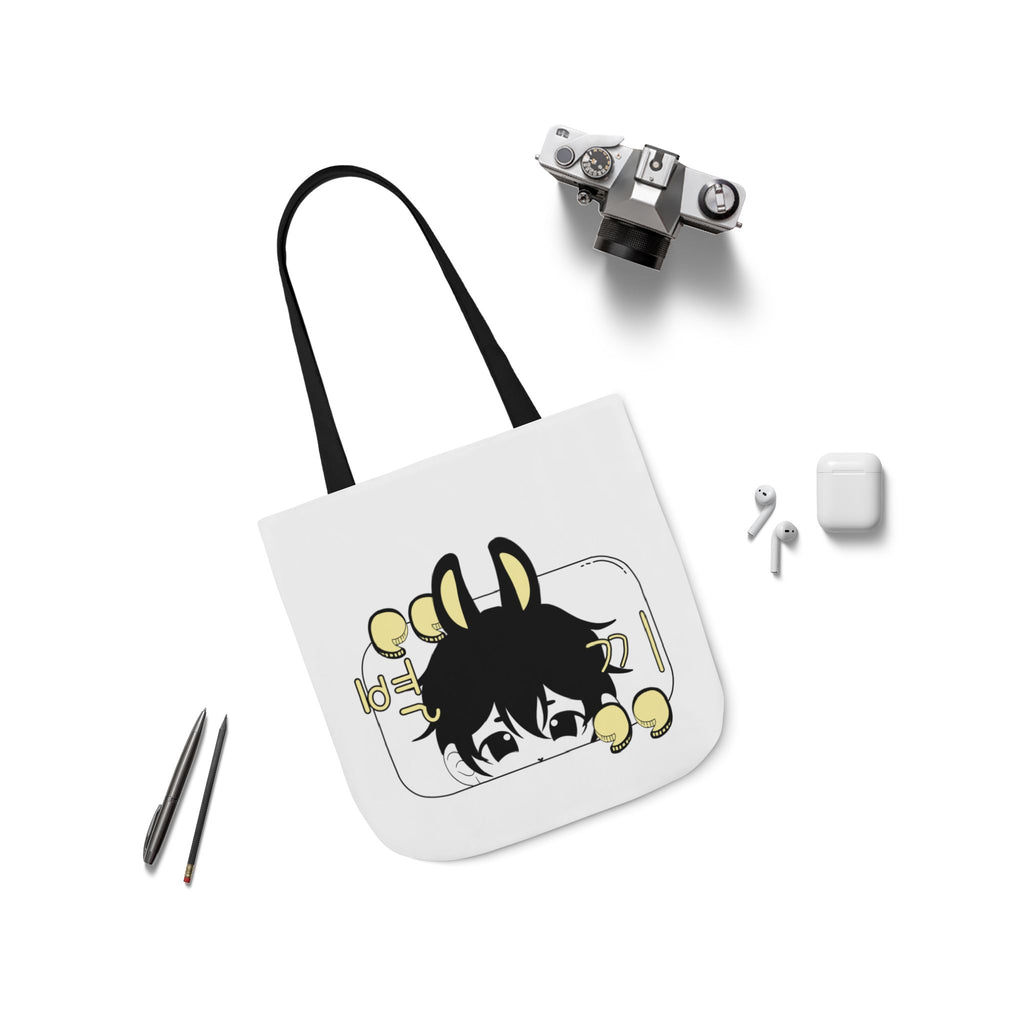 Canvas Tote Bag - chibi Byulki the Star Bunny Design