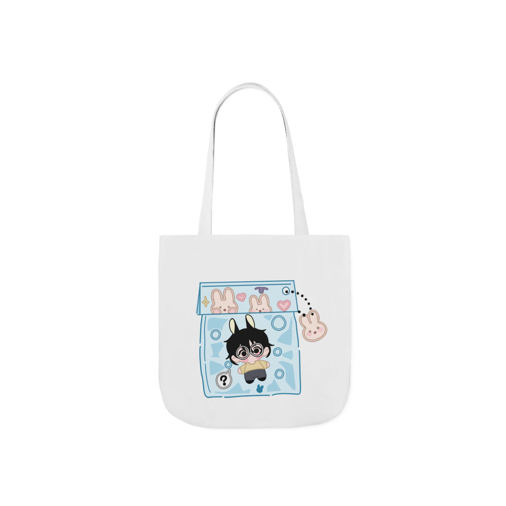 Canvas Tote Bag, Byulkki Star Bunny Candy Drawing Design