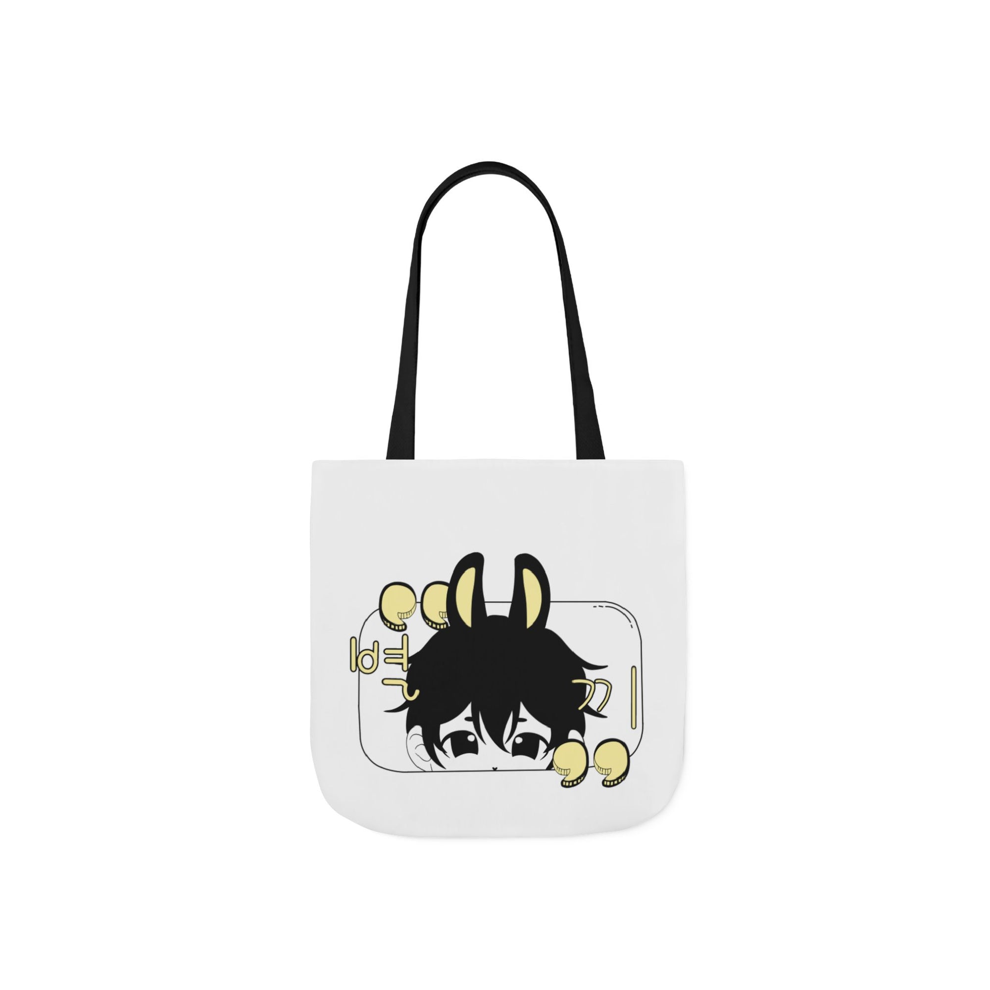Canvas Tote Bag - chibi Byulki the Star Bunny Design