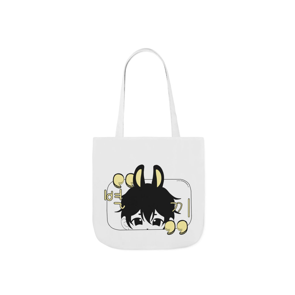 Canvas Tote Bag - chibi Byulki the Star Bunny Design