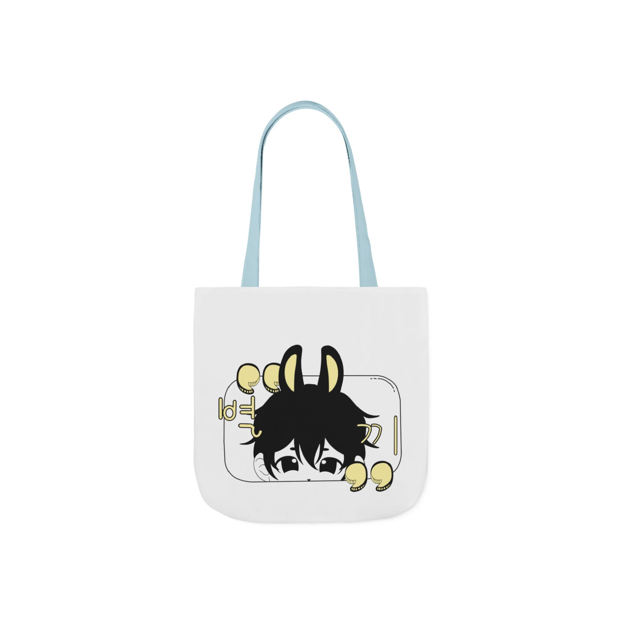 Canvas Tote Bag - chibi Byulki the Star Bunny Design