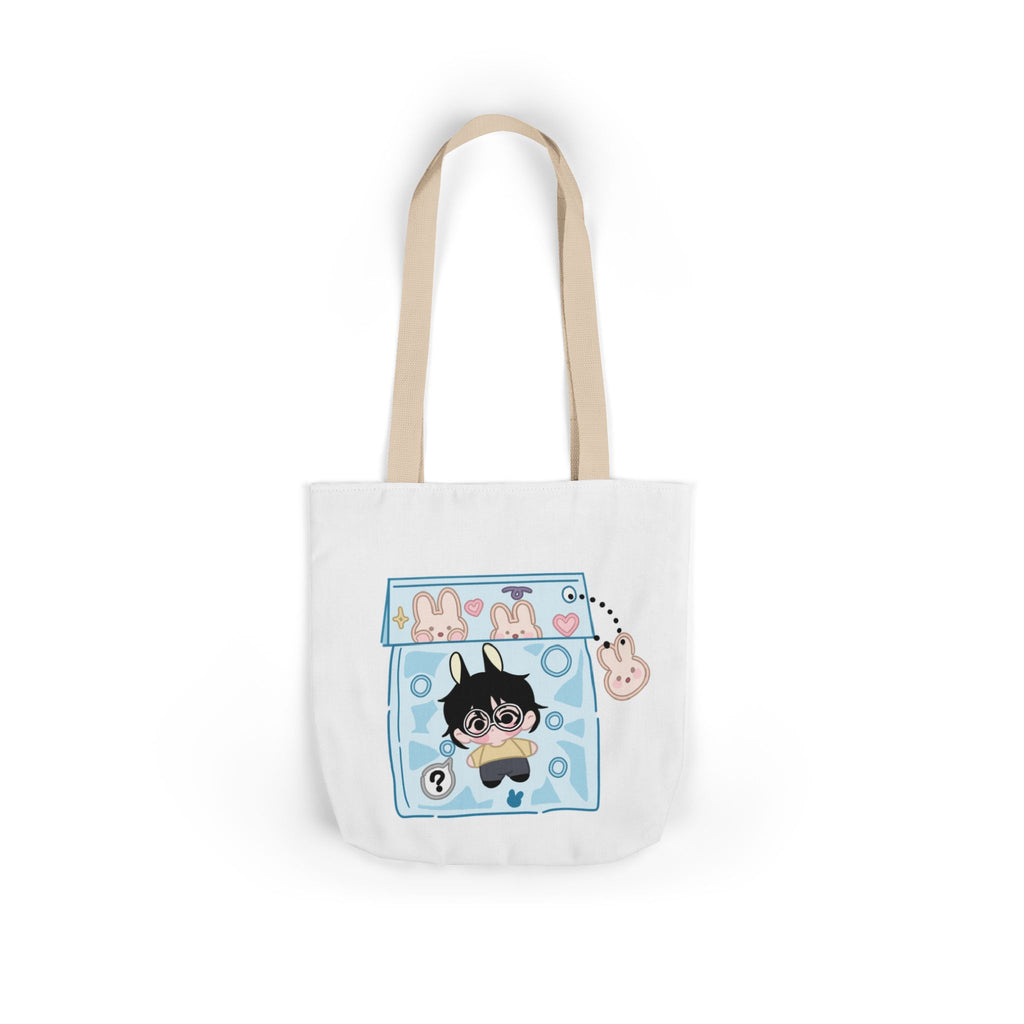 Canvas Tote Bag, Byulkki Star Bunny Candy Drawing Design