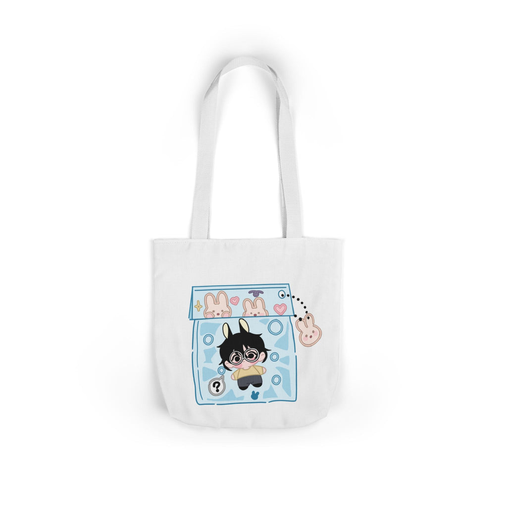 Canvas Tote Bag, Byulkki Star Bunny Candy Drawing Design