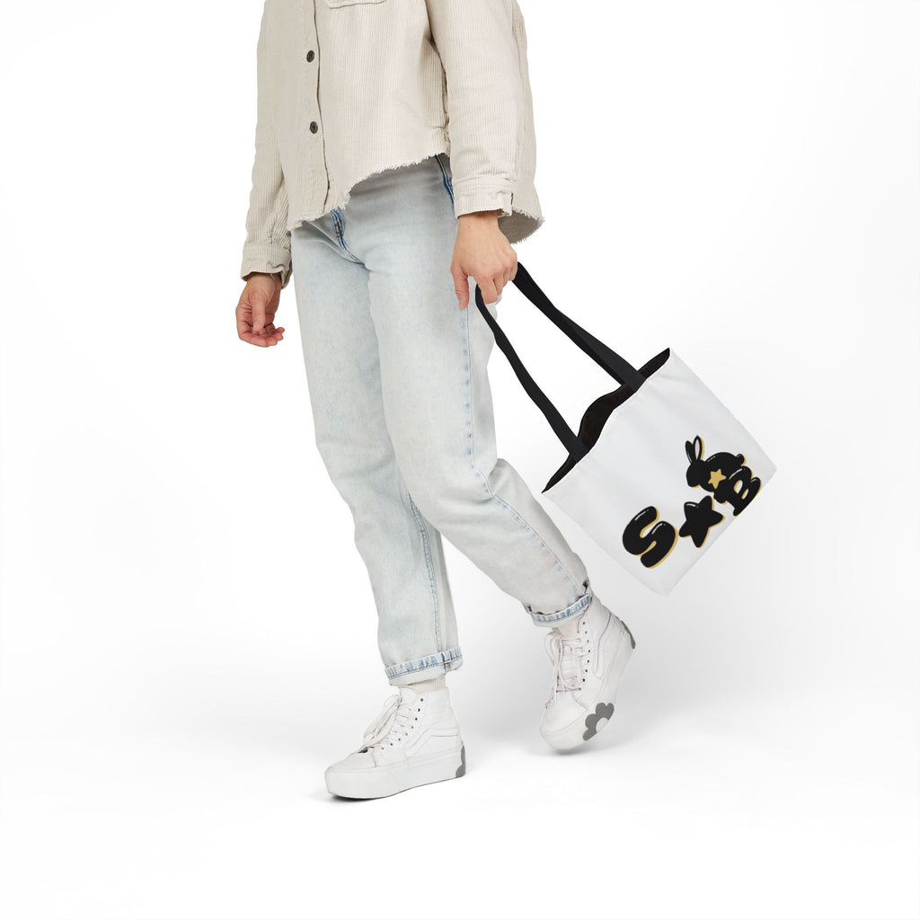 Canvas Tote Bag - chibi Byulki the Star Bunny Design