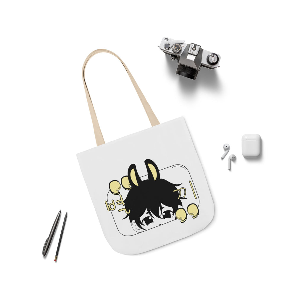 Canvas Tote Bag - chibi Byulki the Star Bunny Design