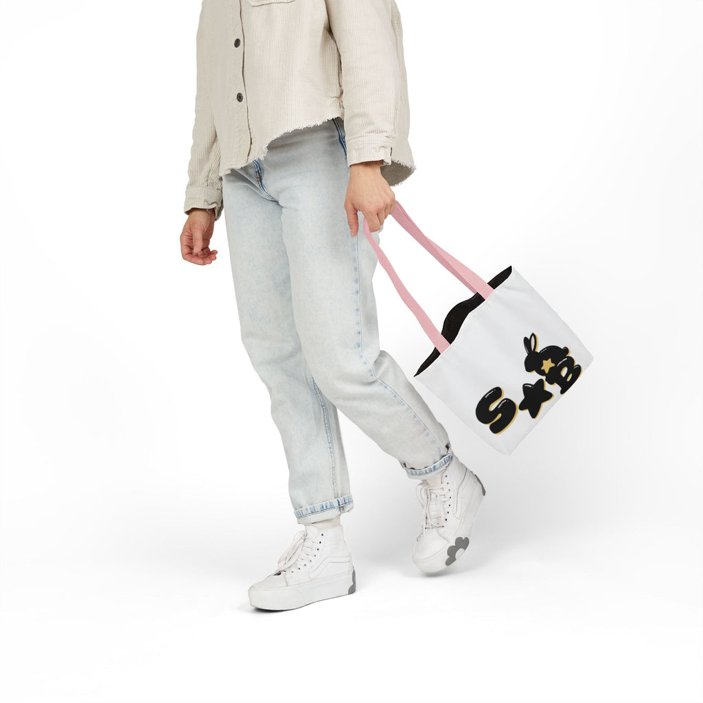 Canvas Tote Bag - chibi Byulki the Star Bunny Design