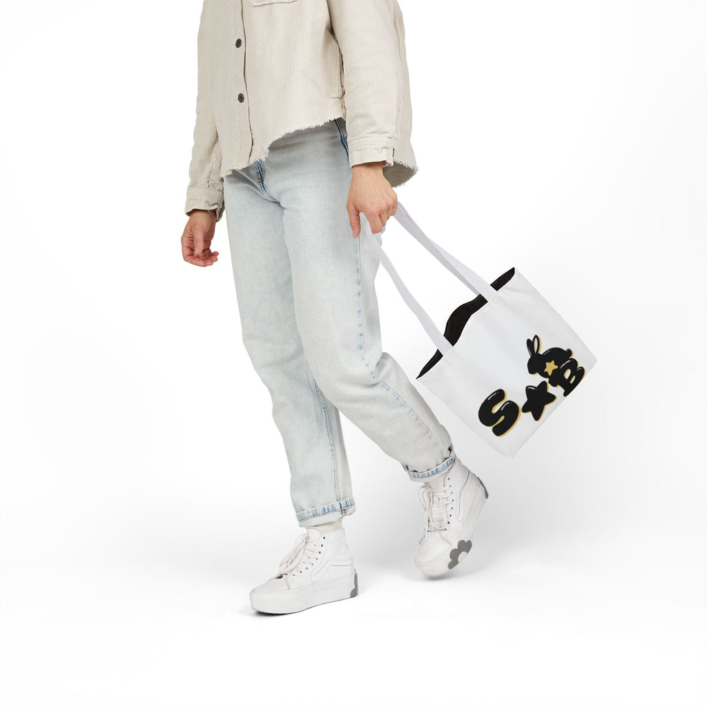 Canvas Tote Bag - chibi Byulki the Star Bunny Design