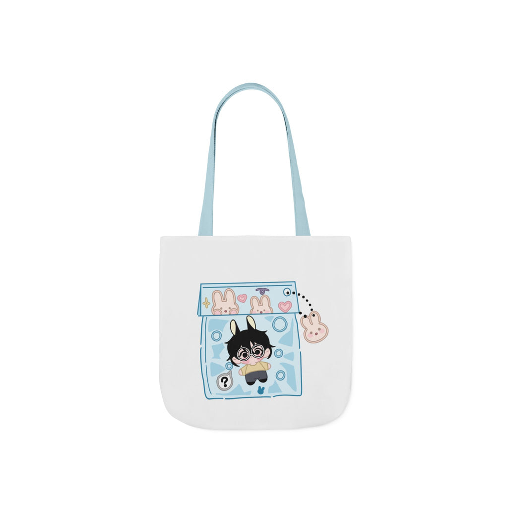 Canvas Tote Bag, Byulkki Star Bunny Candy Drawing Design