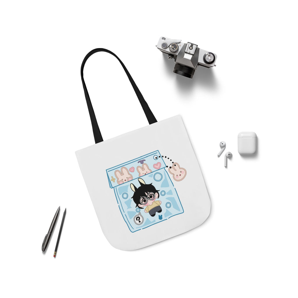 Canvas Tote Bag, Byulkki Star Bunny Candy Drawing Design