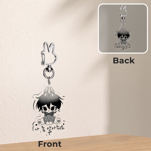 Bunny boy acrylic keychain