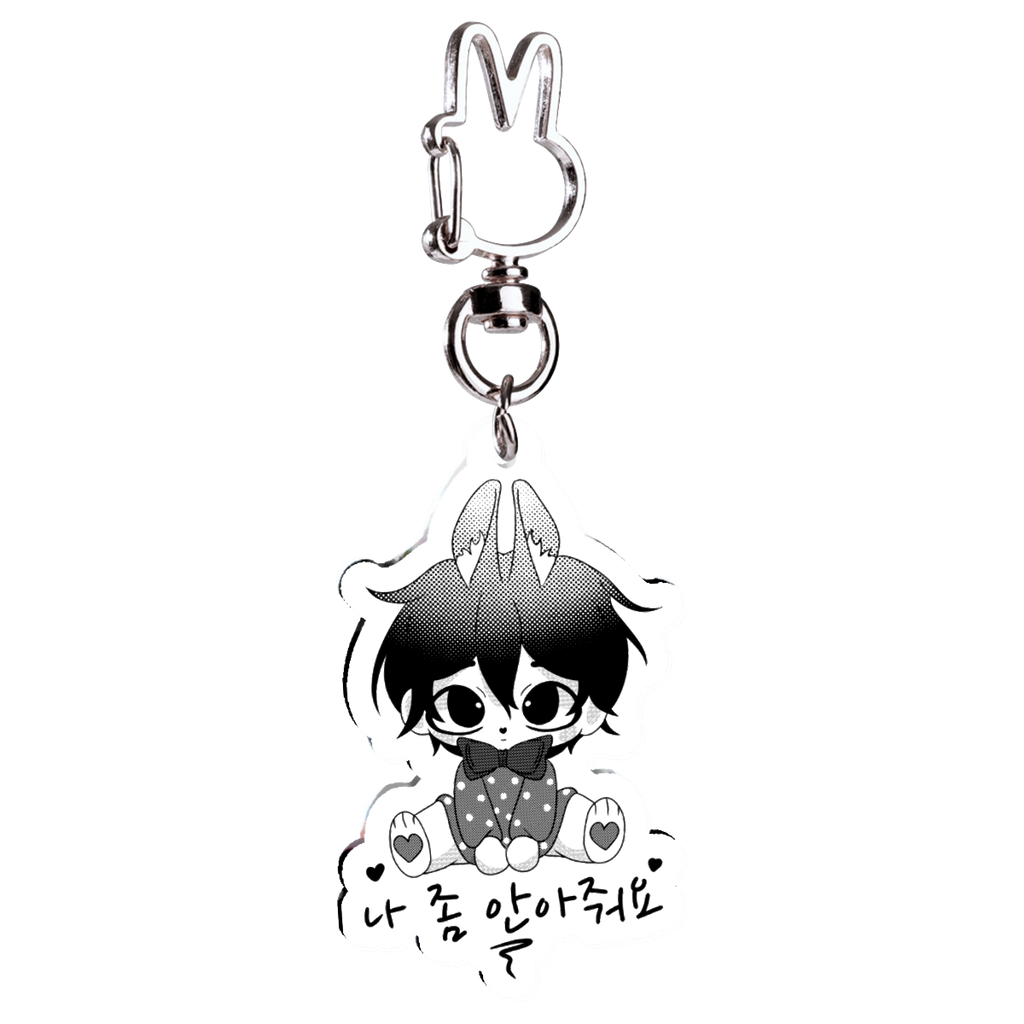 Bunny boy acrylic keychain