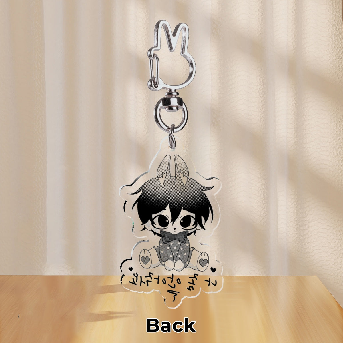 Bunny boy acrylic keychain