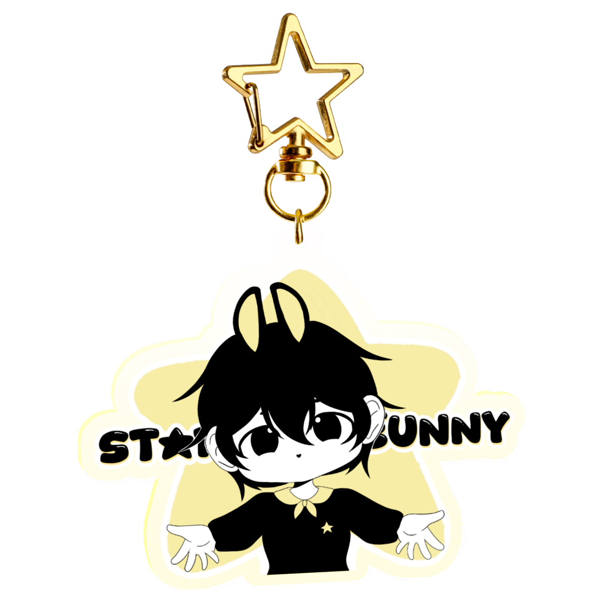 chibi Byulki the bunny star- keychain LIMITED EDITION!!!