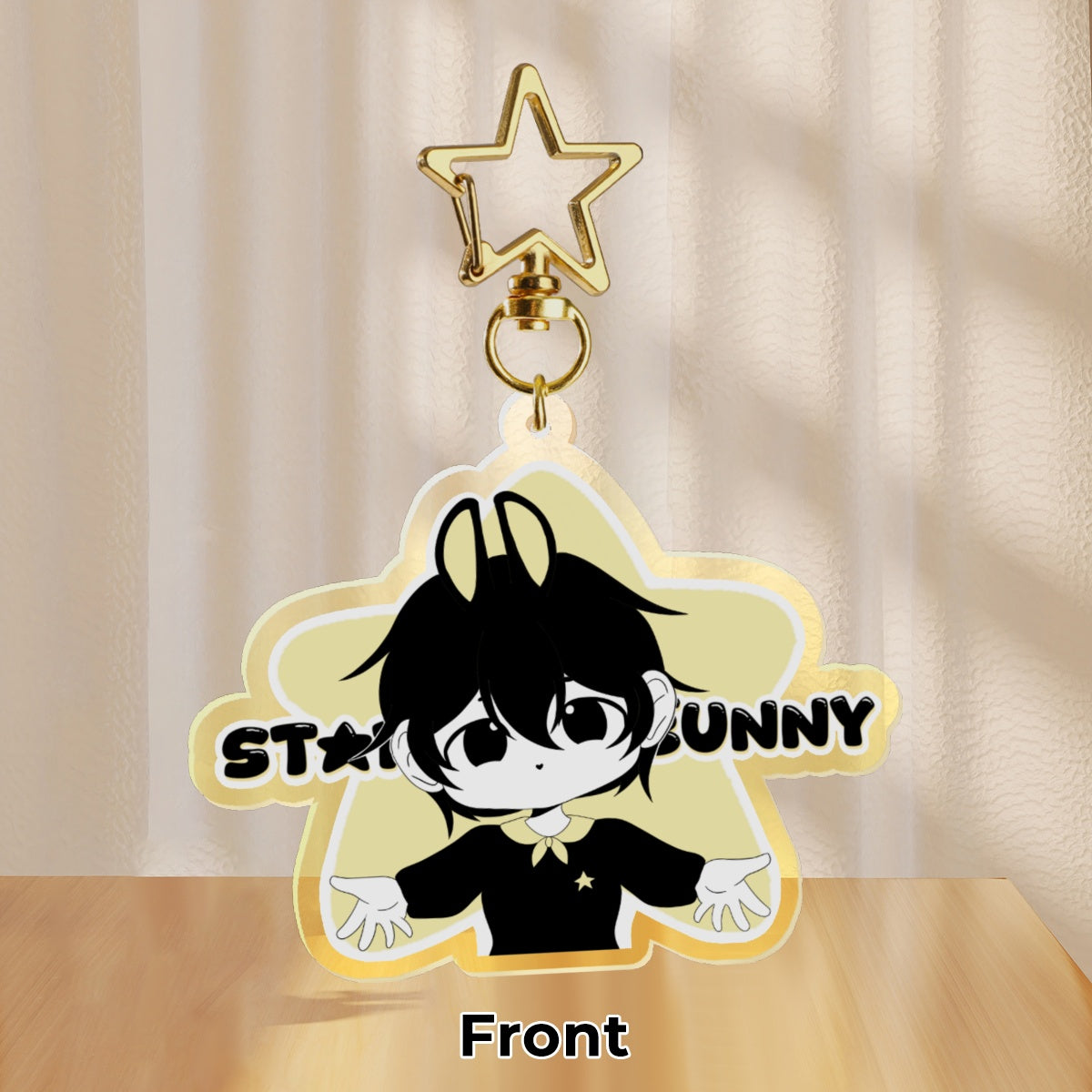 chibi Byulki the bunny star- keychain LIMITED EDITION!!!