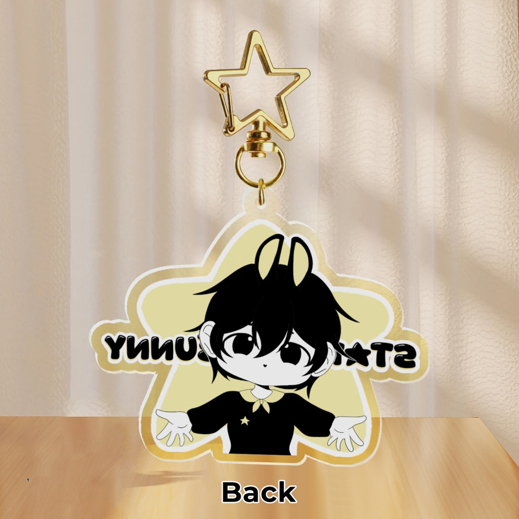 chibi Byulki the bunny star- keychain LIMITED EDITION!!!