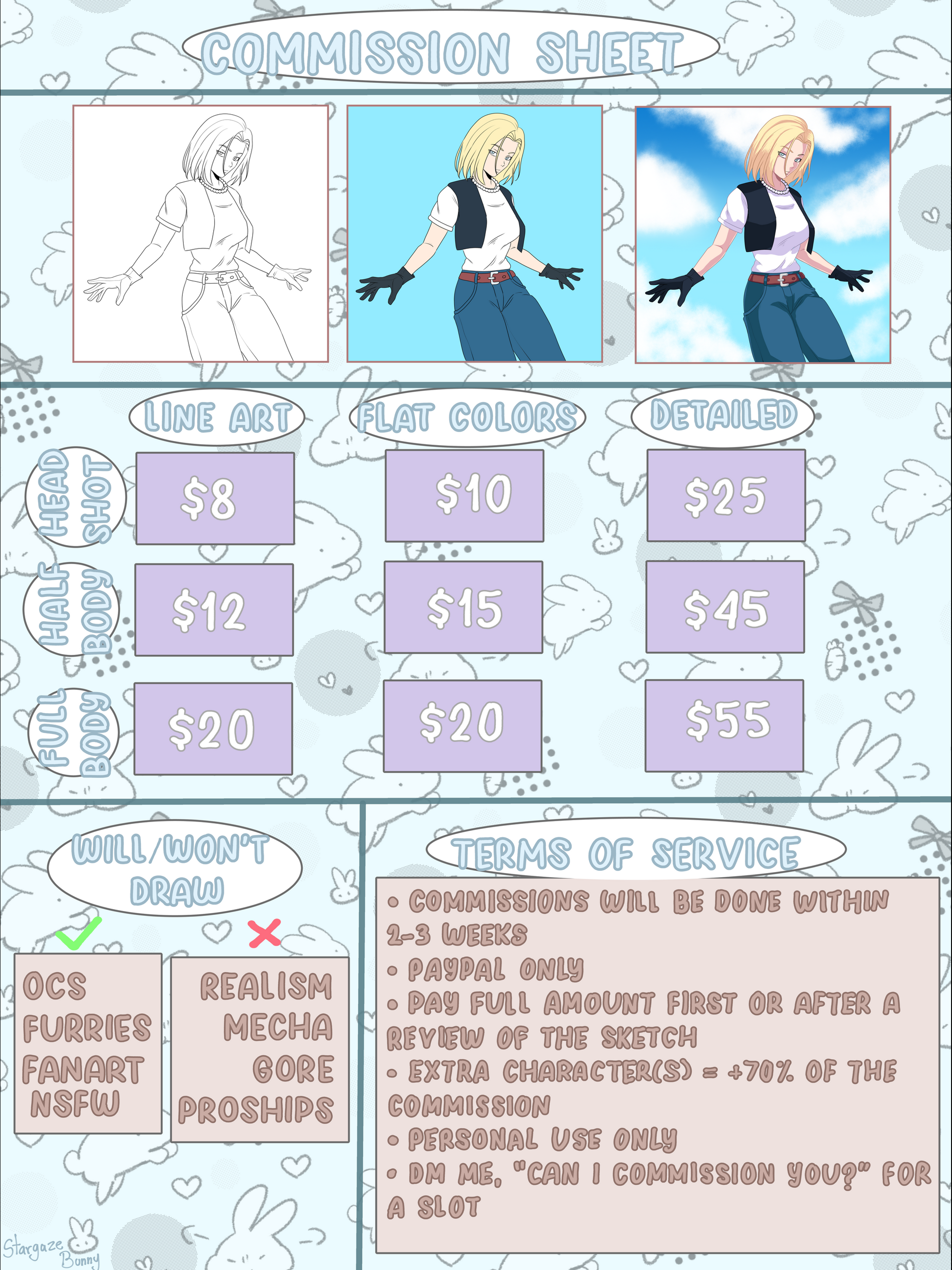 Commission sheet (send email or DM me)